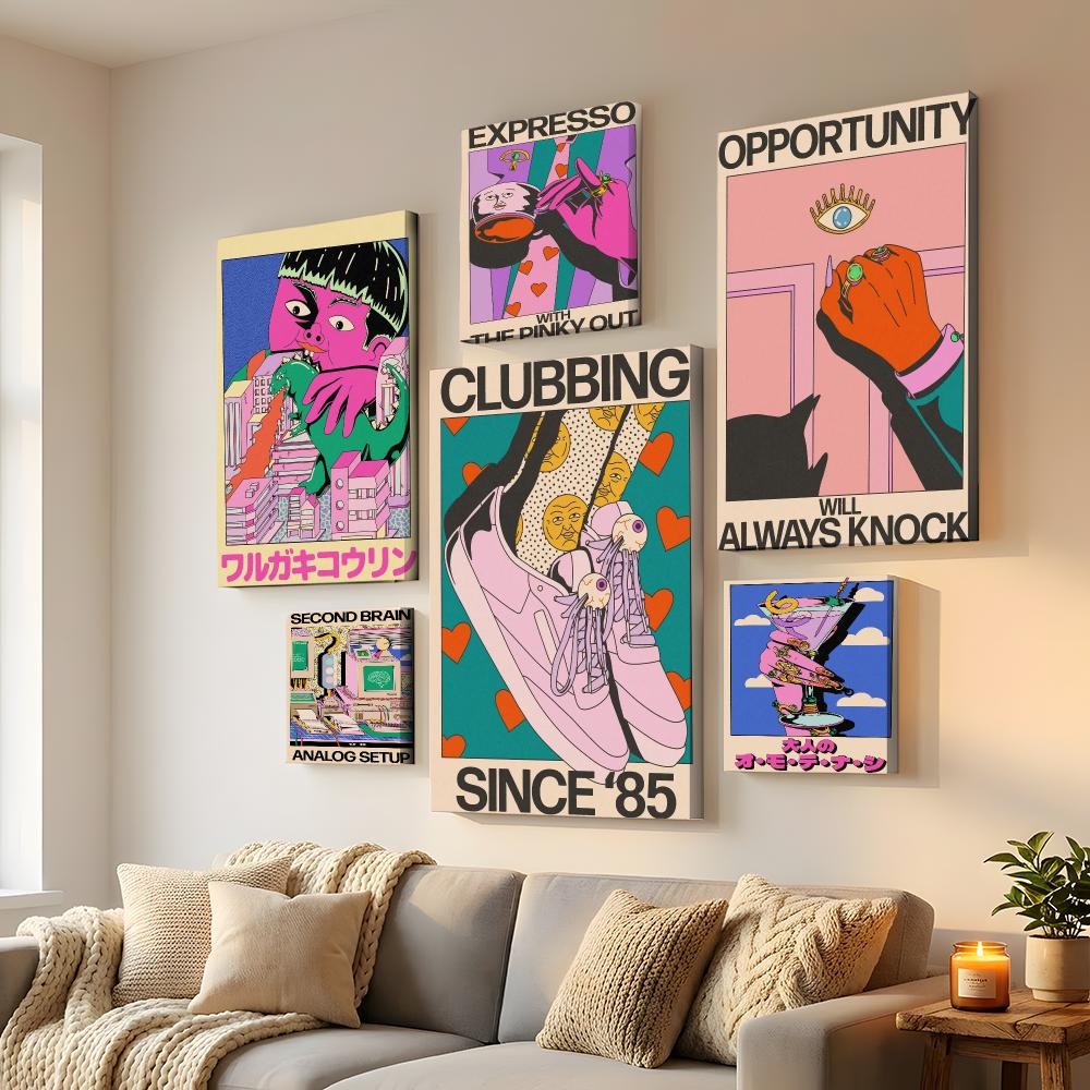Home Decor Y2K - Japandi style Azaazelus y2k Framed Wall