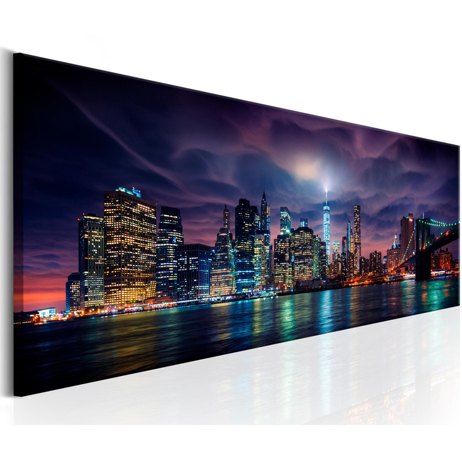 Home Decor New York - New York Đêm Phong Cảnh Lớn