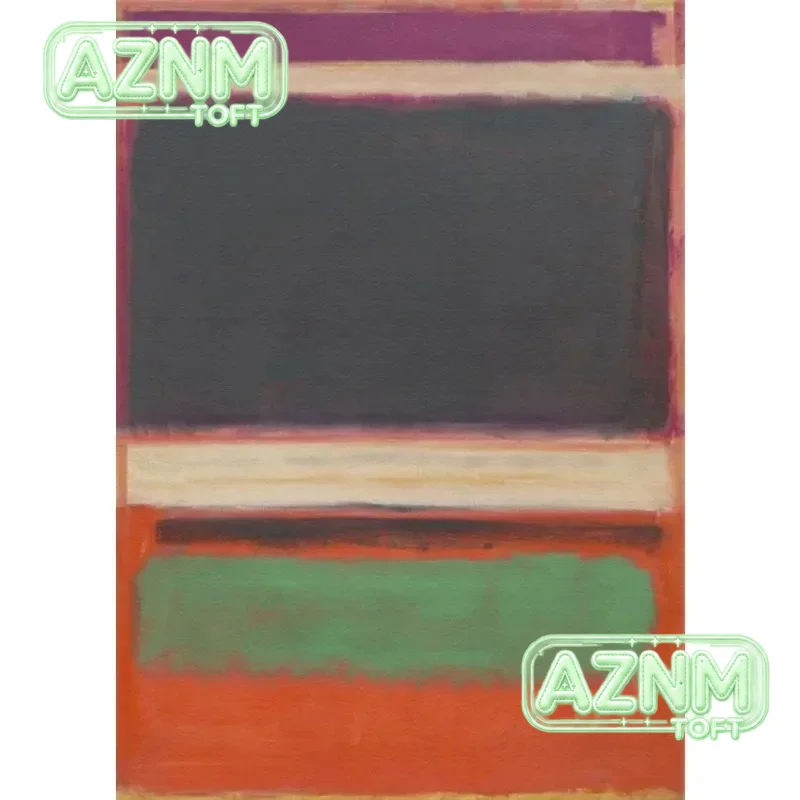 Home Decor Orange - Minimalist Color Wall Art Mark Rothko