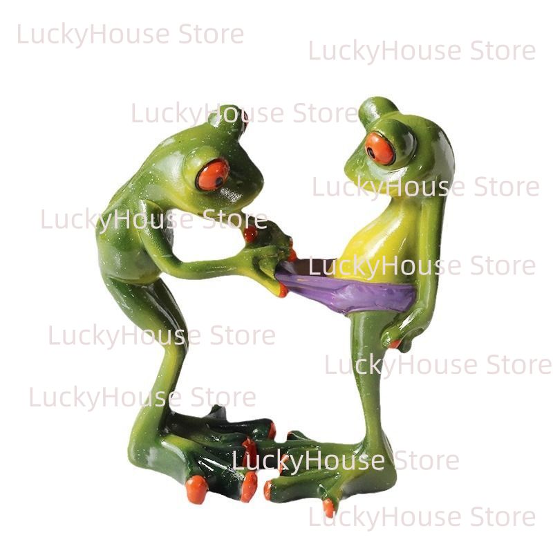 Home Decor Yoga - Yoga Frog Resin Figurine Ornament, Funny