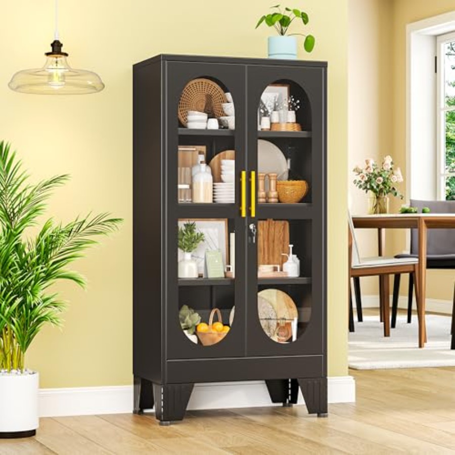 H&M Home Decor - 47 H Locking Display Cabinet for