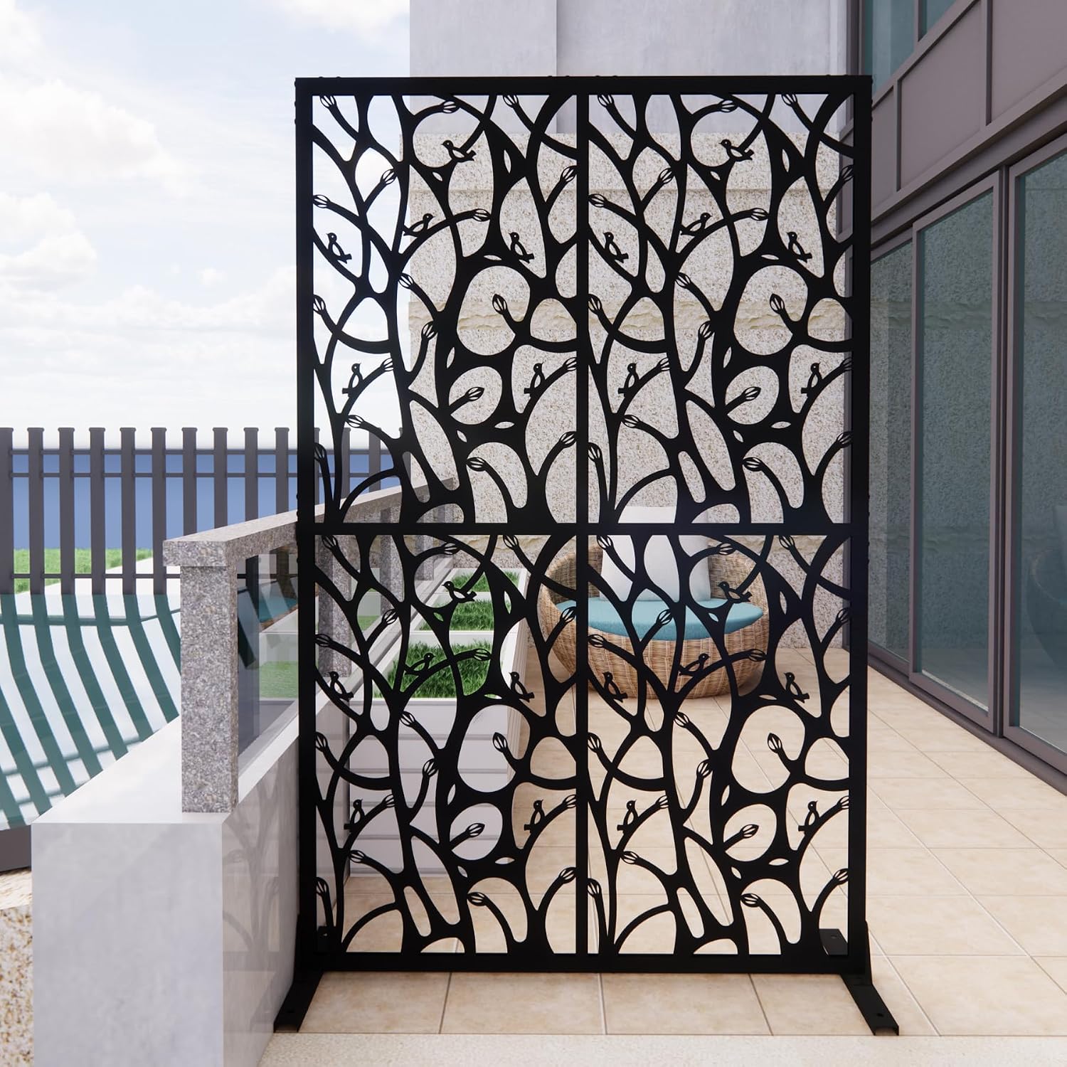 Metal Privacy Screen 72