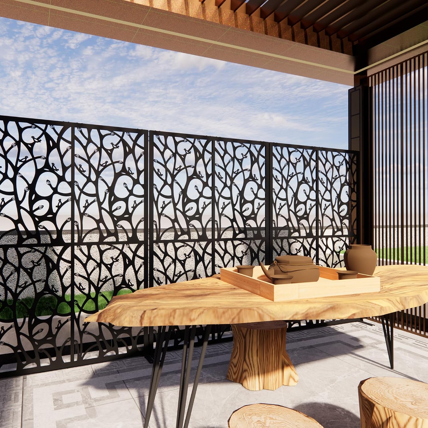 Metal Privacy Screen 72