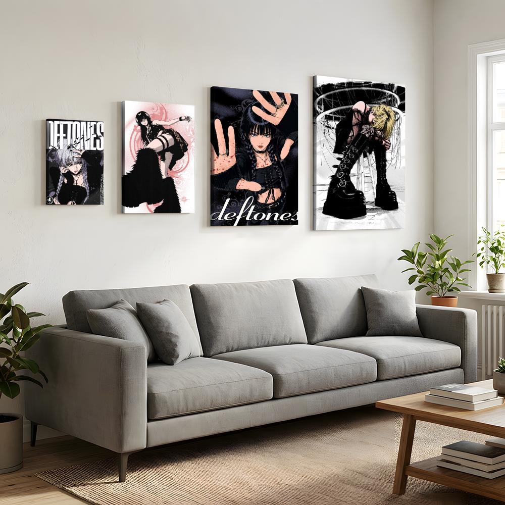 Y2K Gothic Anime Rock Girl Fra - đánh giá và giá Home Decor Y2K