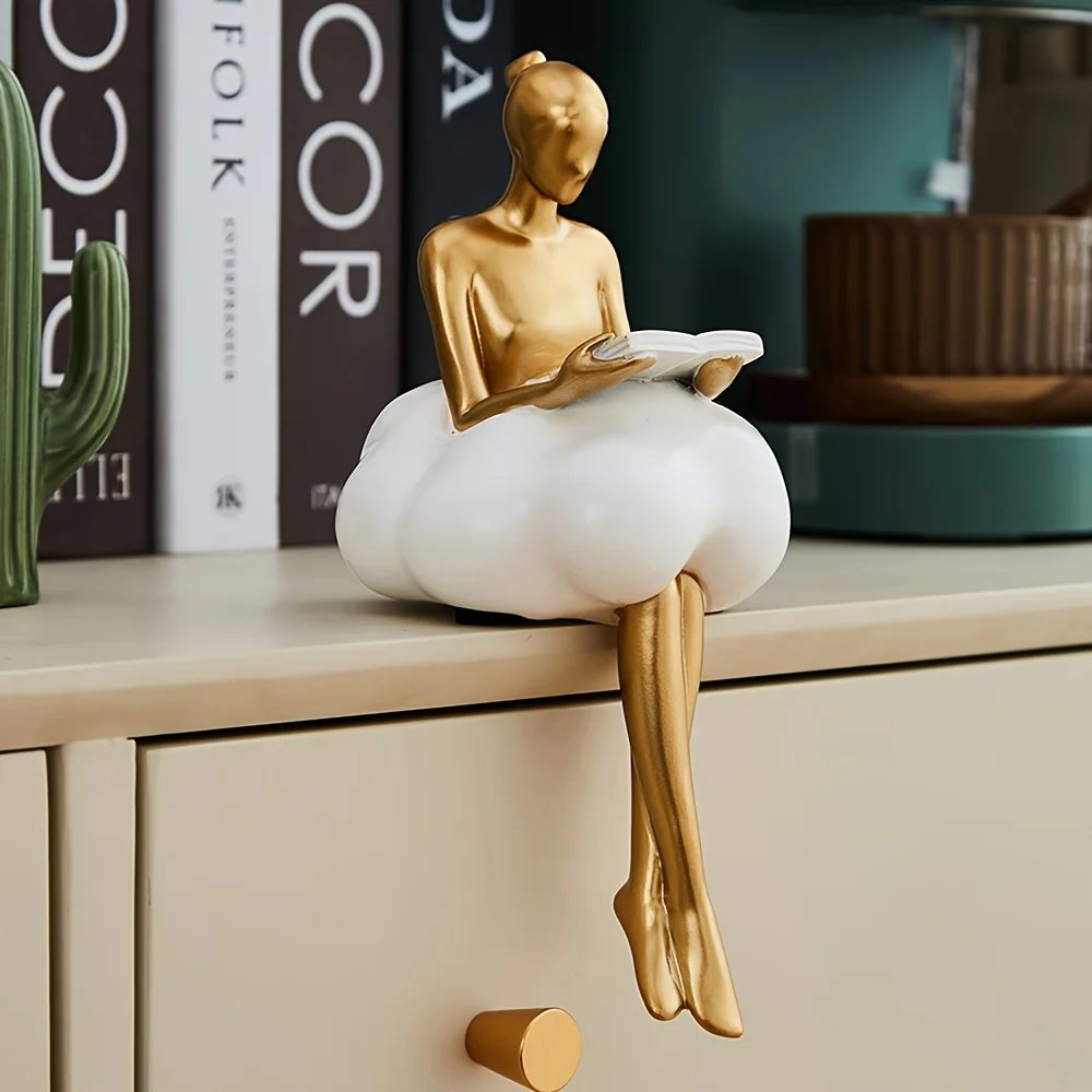 Cloud Girl Sculpture Abstract  - đánh giá và giá Home Decor Y2K