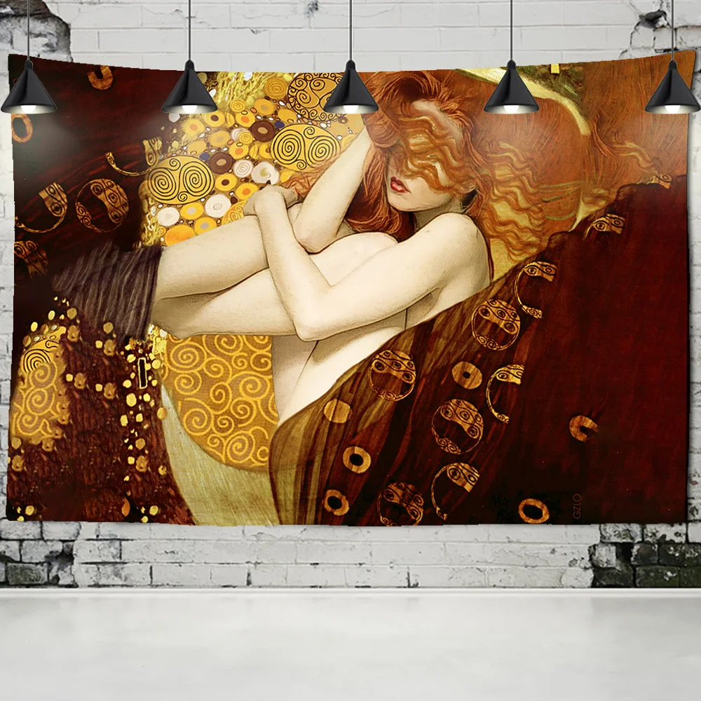 Gustav Klimt Oil Painting Tape - đánh giá và giá Home Decor Yoga