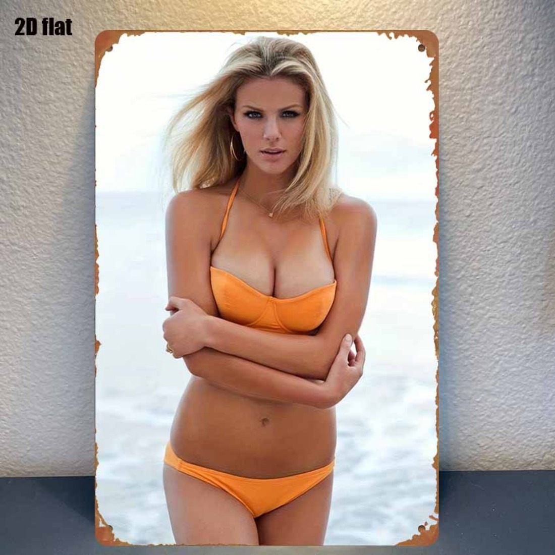 Vintage Orange Bikini Beach Gi - đánh giá và giá Home Decor Orange