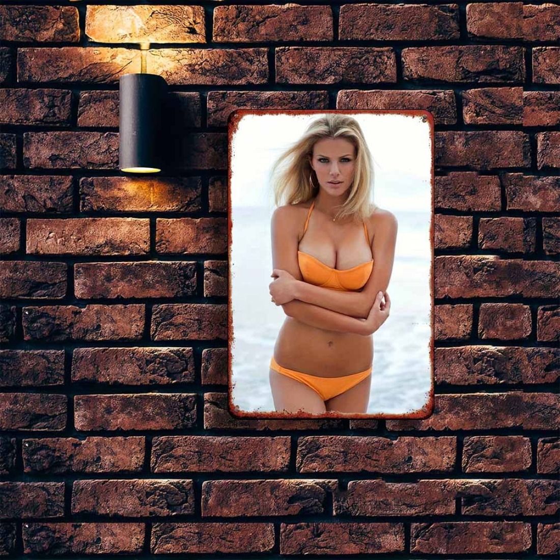 Vintage Orange Bikini Beach Gi - đánh giá và giá Home Decor Orange