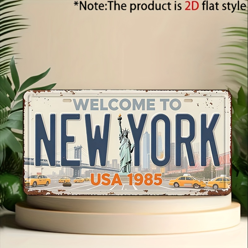 2D Flat, 1pc 1pcs Vintage 1985 - đánh giá và giá Home Decor New York