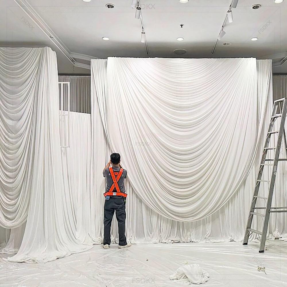 FSDKX Cheap White Ice Silk Clo - đánh giá và giá Home Decor Curtain