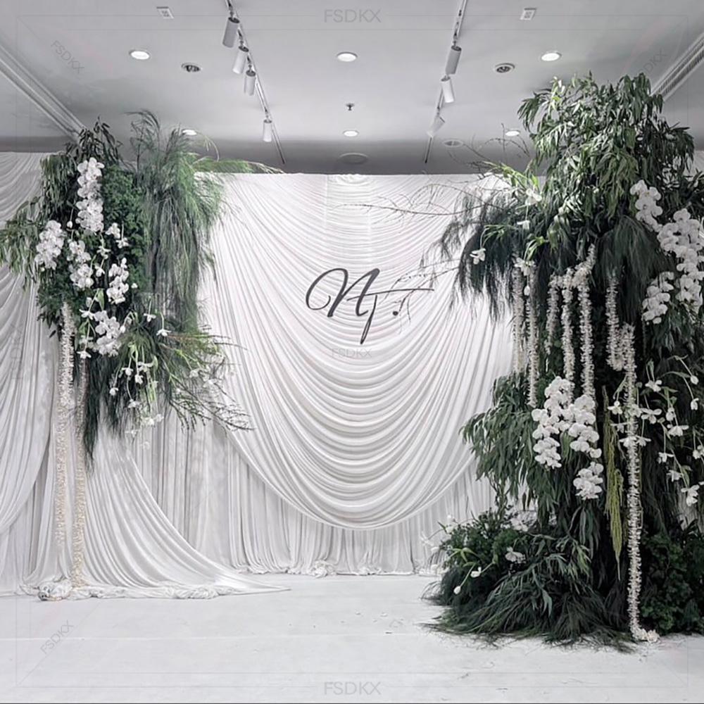 FSDKX Cheap White Ice Silk Clo - đánh giá và giá Home Decor Curtain