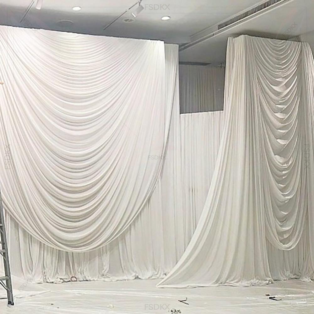 FSDKX Cheap White Ice Silk Clo - đánh giá và giá Home Decor Curtain