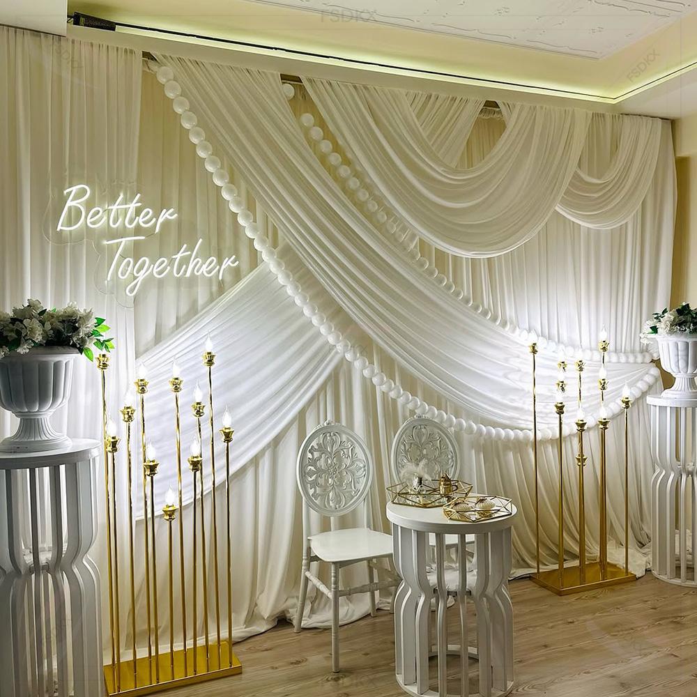 FSDKX Cheap White Ice Silk Clo - đánh giá và giá Home Decor Curtain