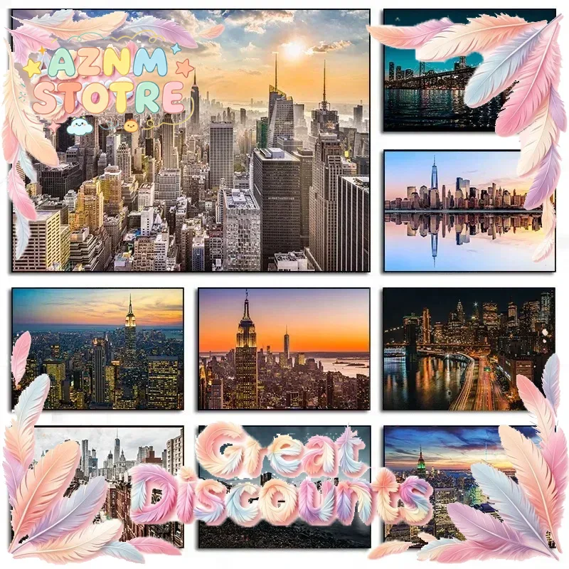 New York City Night Skyline La - đánh giá và giá Home Decor New York