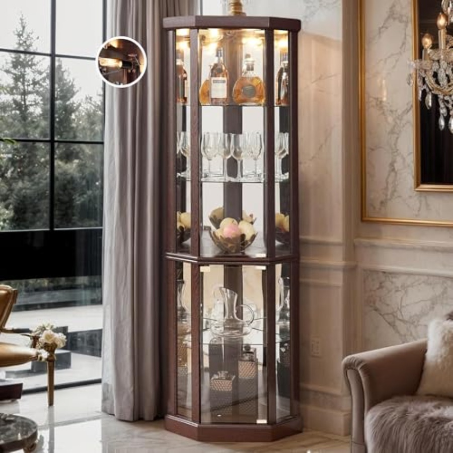 Corner curio cabinet for livin - đánh giá và giá H&M Home Decor