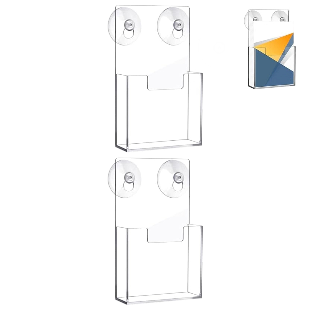 2 PCS Clear Brochure Holder Wi - đánh giá và giá Home Decor Brochure