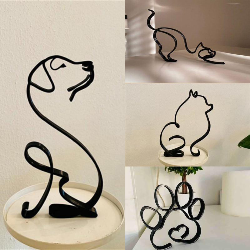 Dog Art Sculpture Metal Dog Ab - đánh giá và giá Home Decor Y2K