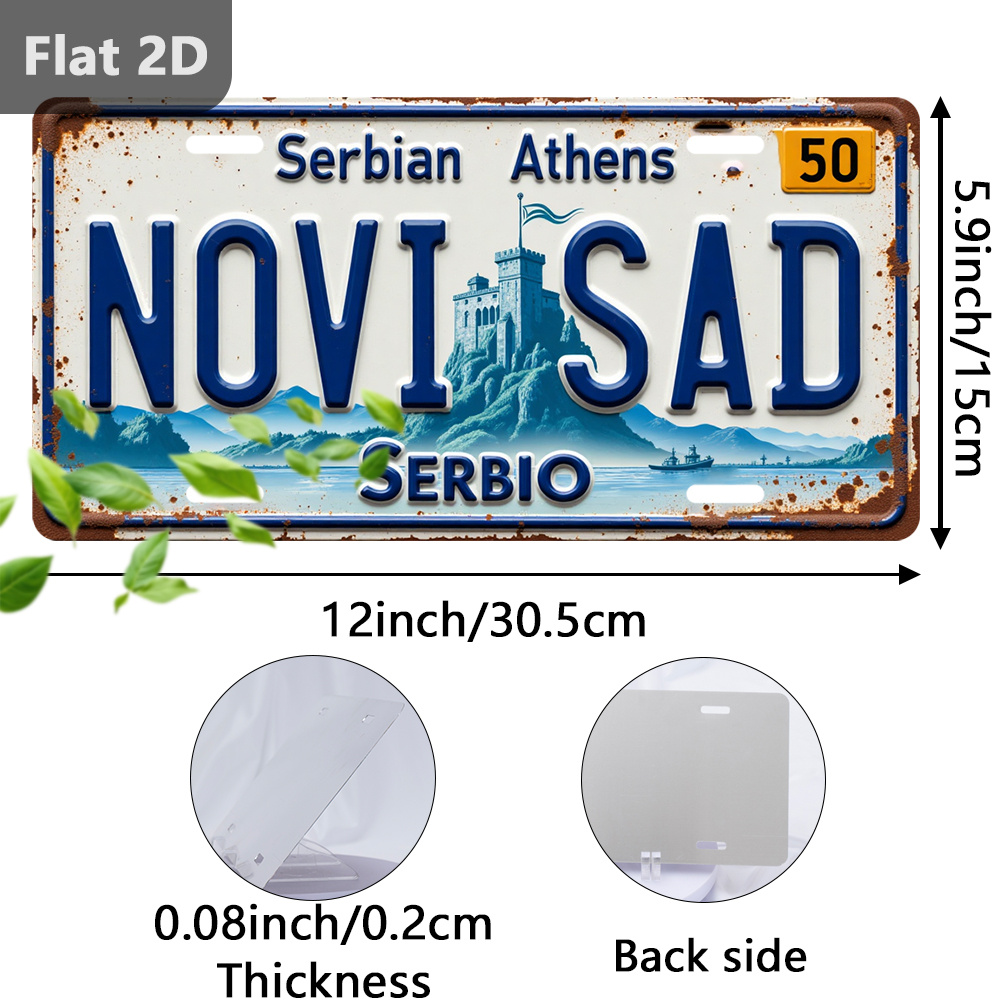 Vintage 2D Tin Sign Novi Sad C - đánh giá và giá Home Decor Novi Sad