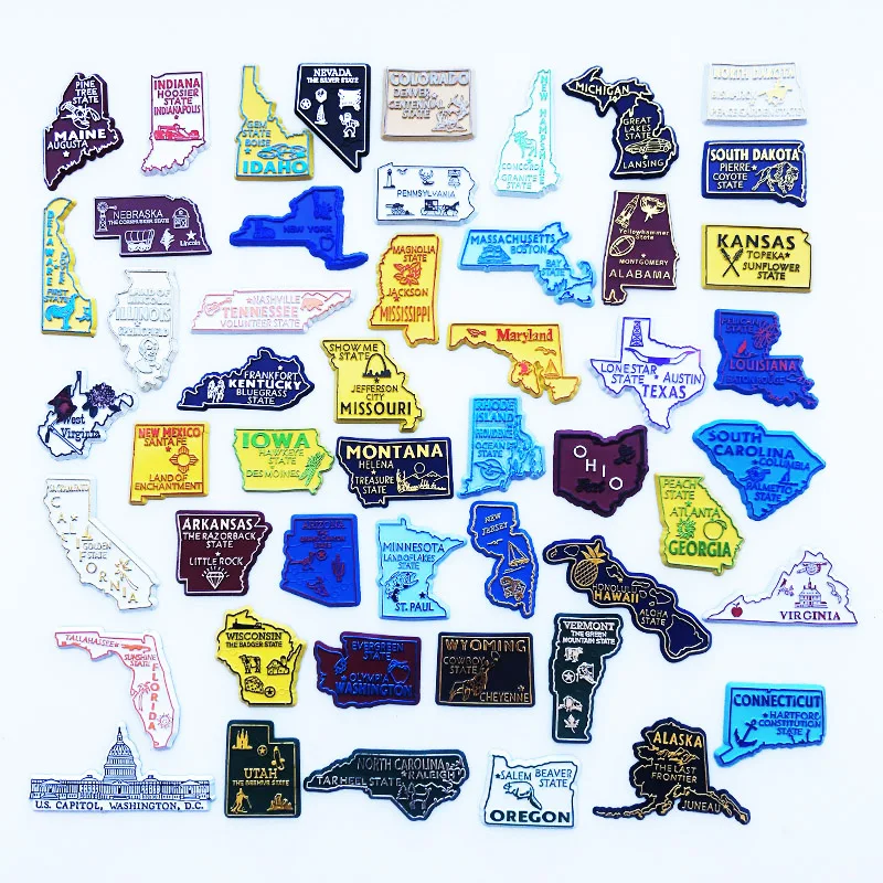 U.S. States Refrigerator Magne - đánh giá và giá Home Decor New York