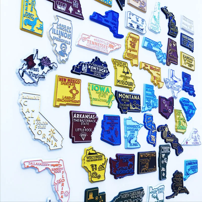 U.S. States Refrigerator Magne - đánh giá và giá Home Decor New York