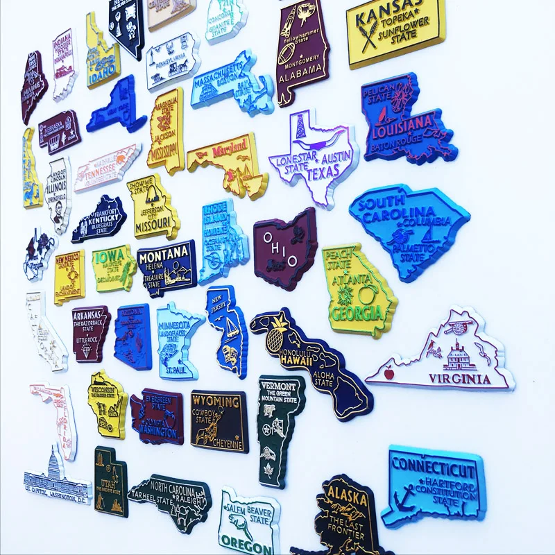 U.S. States Refrigerator Magne - đánh giá và giá Home Decor New York