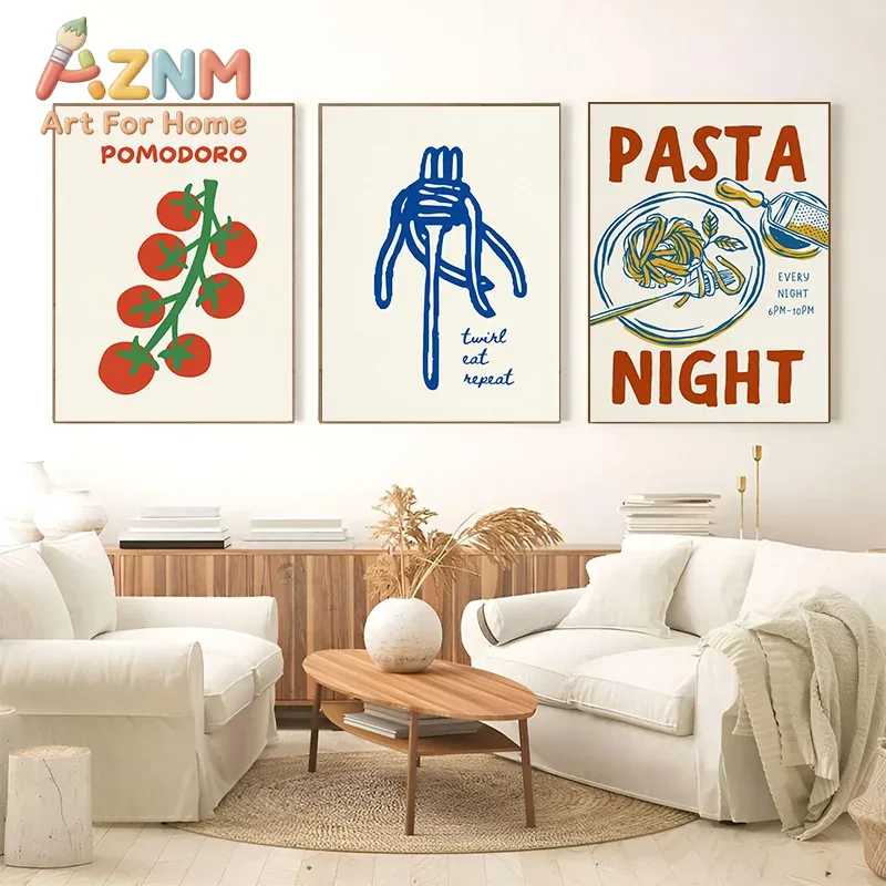 Line Art Poster of Wine and Ch - đánh giá và giá Home Decor Minimalist Style