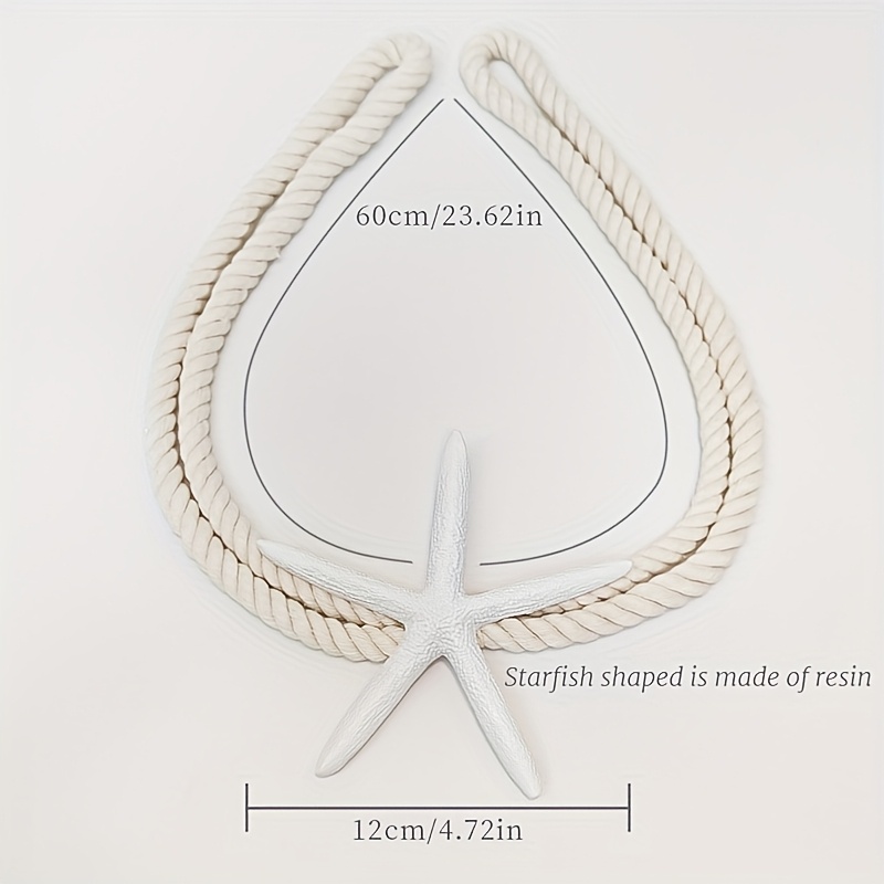 2PCS Natural Starfish Curtain  - đánh giá và giá Home Decor Curtain