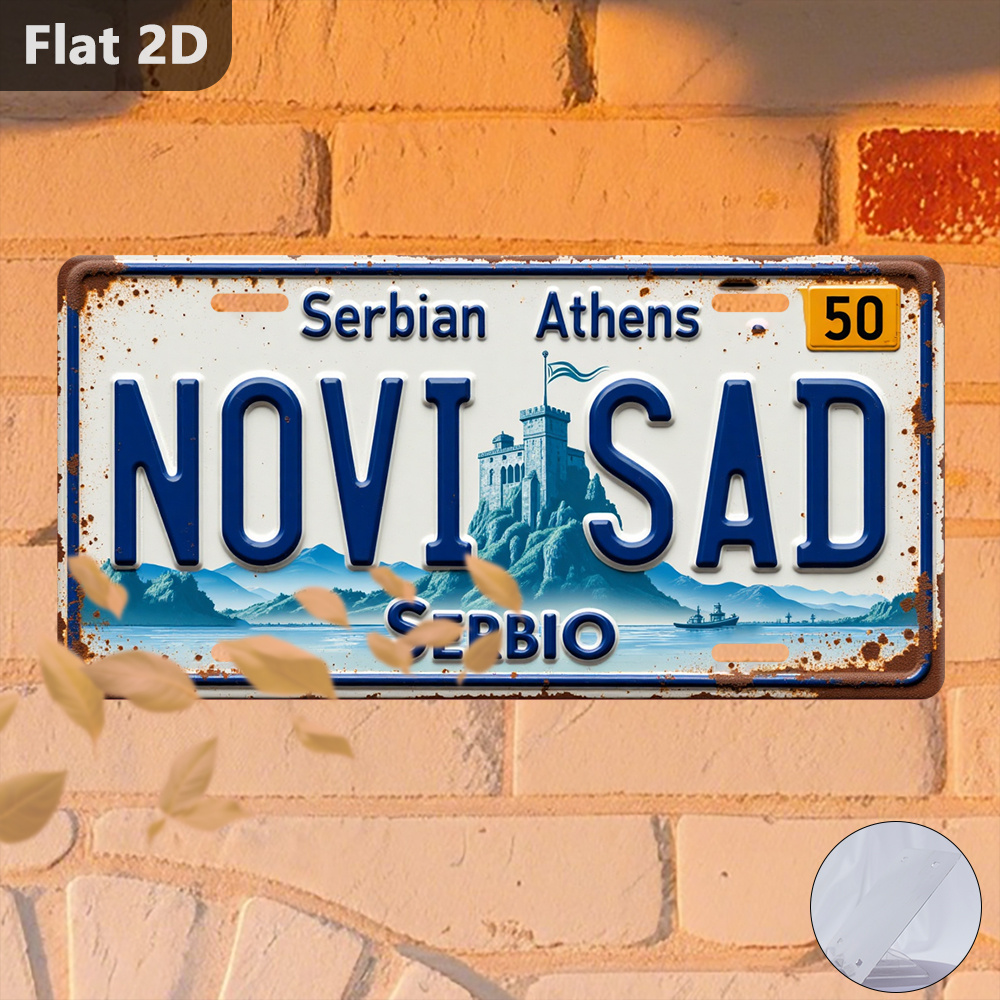 Vintage Novi Sad Cityscape Tin - đánh giá và giá Home Decor Novi Sad