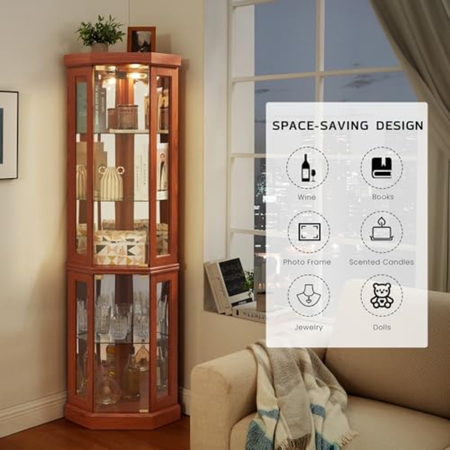 Corner curio cabinet for livin - đánh giá và giá H&M Home Decor