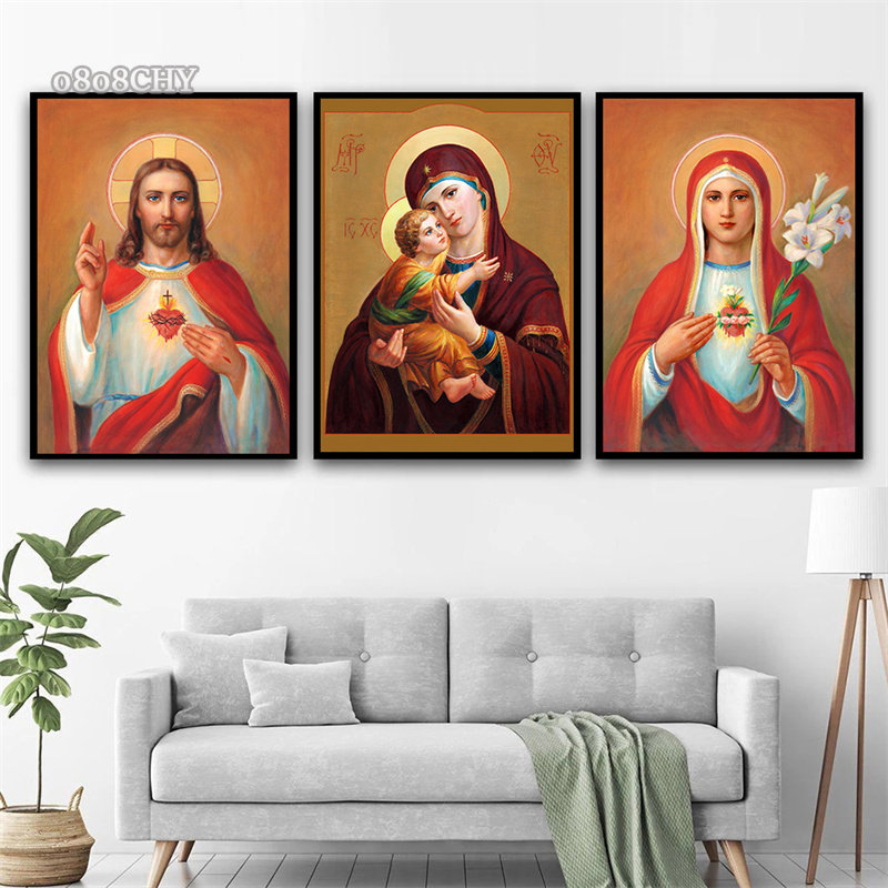 Catholic Art Holy Mother of Go - đánh giá và giá Home Decor Jesus