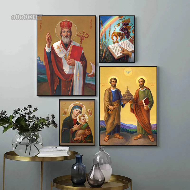 Catholic Art Holy Mother of Go - đánh giá và giá Home Decor Jesus