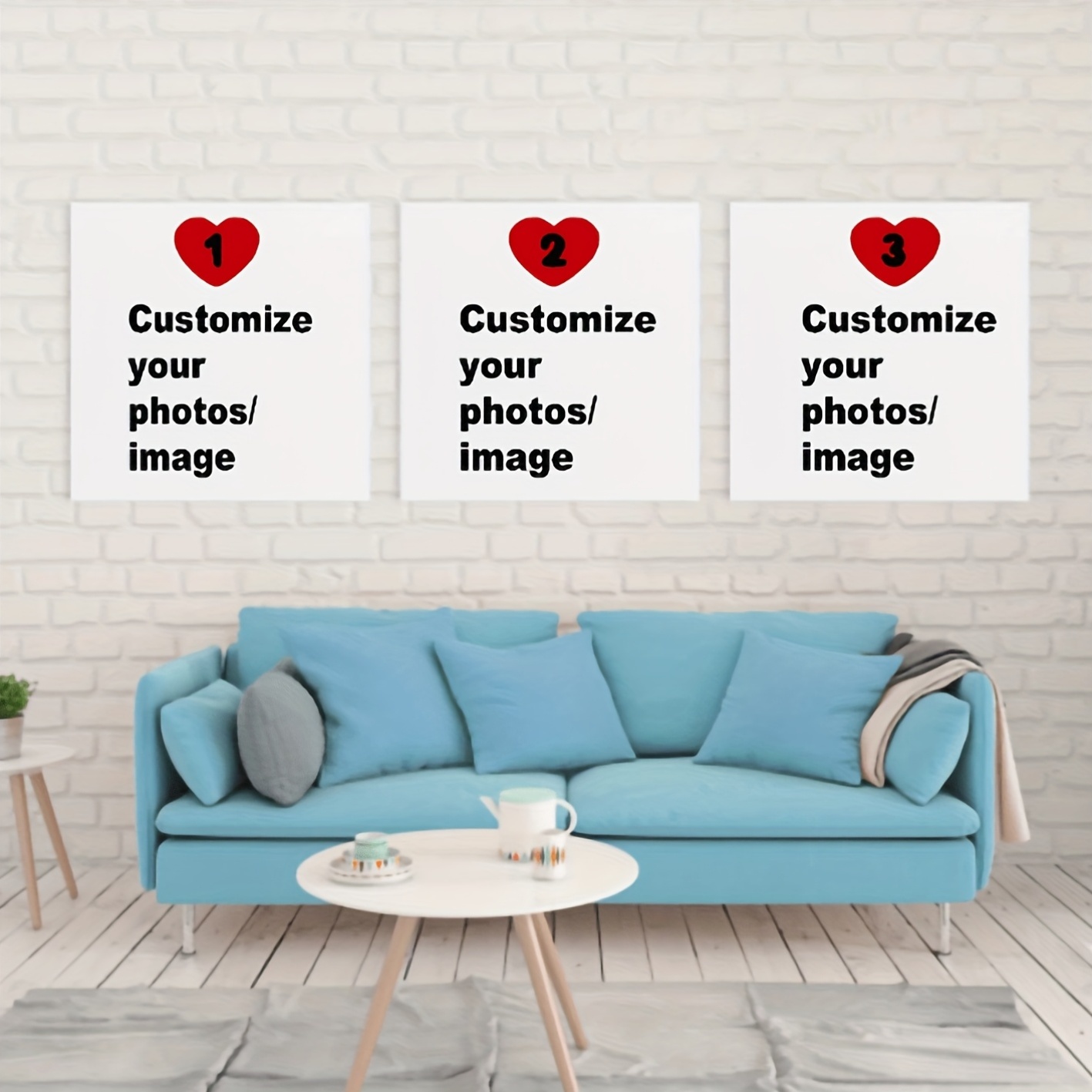 3pcs/set Custom Square Canvas  - đánh giá và giá Home Decor Foto