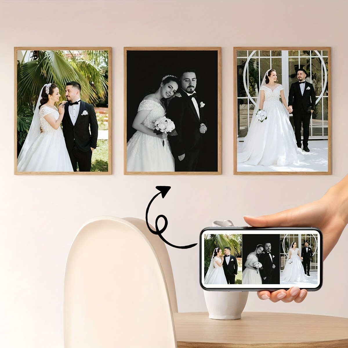 3pcs/set Custom Square Canvas  - đánh giá và giá Home Decor Foto