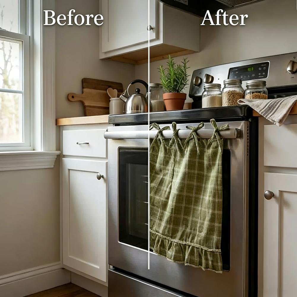 Oven Skirt Artisanal Farmhouse - đánh giá và giá Home Decor Curtain