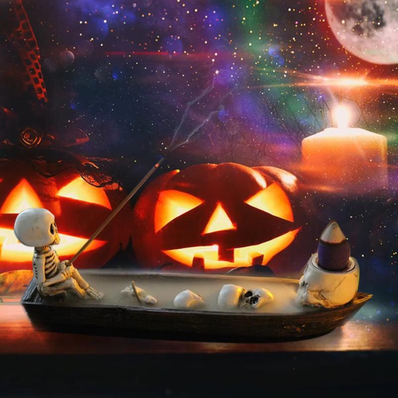 Skull Boat Incense Holder Uniq - đánh giá và giá Home Decor Yoga