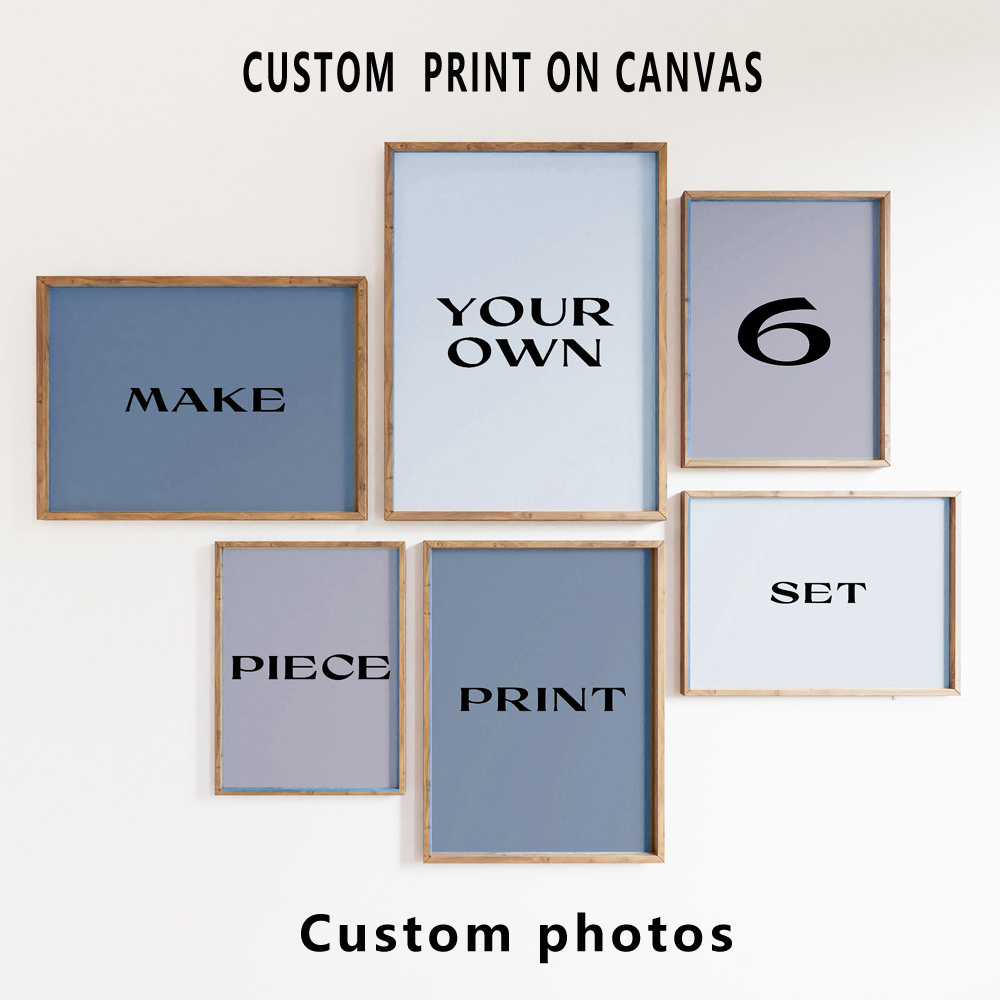 6pcs/set Custom Canvas Prints  - đánh giá và giá Home Decor Foto